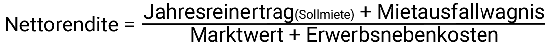 Formel Nettorendite